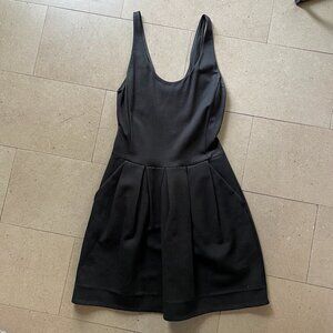 Aritzia Wilfred Tartine Black Sleeveless Mini Dress w/ pockets-Sz. 6